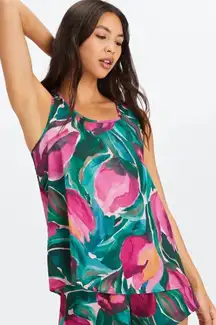 Fabletics Sleepy Tack‎ in Painted Tulips, Size Small