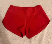 Lululemon Speed Up 2.5" Low-Rise Red
