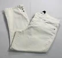 Nine West White Denim Capris Classic‎ Style