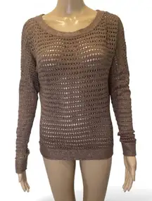 Guess Gold/Brown  Sweater Top Size M