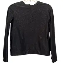 Lululemon Departure Pedal Camo Embossed Long Sleeve Sweater Black Top Size‎ 8