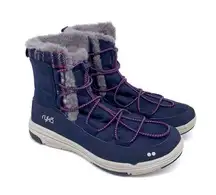 RYKA Aubonne Outdoor Winter Boot Blue Grey Pink 7