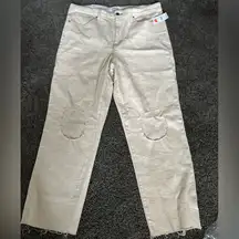RSQ Beige Jeans with Knee Patches