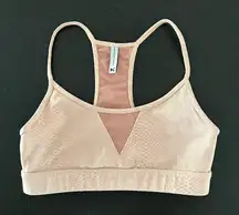 Koral Trifecta Versatility Bra in Camo Snakeskin Light Pink Blush Size Medium