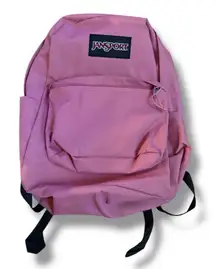 JANSPORT Pink Backpack‎ Classic School Bag Adjustable Straps Unisex Travel