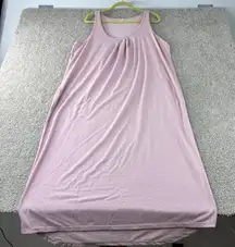 Bare Necessities‎ Pink Maxi Tank Nightgown Sleeveless Casual Lounge Womens XXL