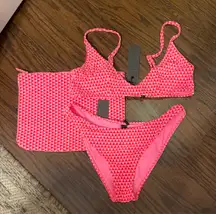 TRIANGL MAIA PARL pink and red set W/ Bag