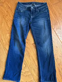 Apt 9 Capri Jeans Women’s 4 Medium Dark Wash Straight Leg Stretch Crop