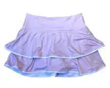 Ace Athletics Exercise Workout Tennis Tiered Skirt Skort Pink White Size S NWOT