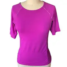 TANGERINE Spandex Fitted Activewear Magenta Workout Top ~ Ladies Size SMALL