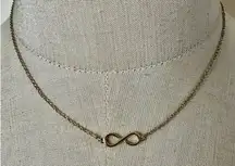 MDB Marina De Buchi Gold plated  infinity pendant necklace