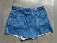 Zara denim skort size large