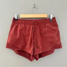 90 degree by reflex Running Shorts Small Rust Orange Red Athletic Gym