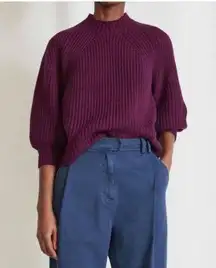Apiece Apart Eco Nueva Merel sweater in wine tasting Sz XS