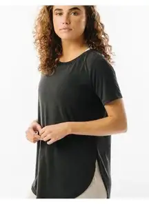 New! Zyia Active Black Perfect Slit Swoop T Short Sleeve Modal Womens XXXXL (20)