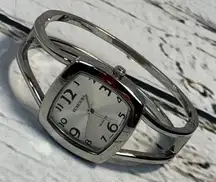 Rumours Silver Tone Bangle Watch Square‎ Face Japanese Movement Quartz Timepiece