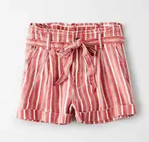 AEO Stripped Flowy Shorts