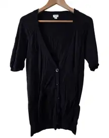 Wilfred Aritzia Black Button‎ Down Short Sleeve Cardigan Small