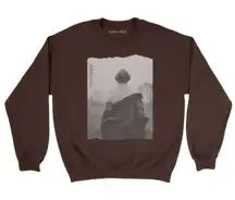 Taylor Swift Folklore Brown Graphic Print Sweatshirt
