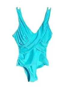 Real comfort slimming swimsuit, Tiffany blue size 10