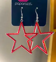 Cute pop funky big Star earrings✌️⭐️💕