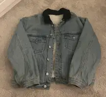 Brandy Melville John Galt Fur Denim Jacket