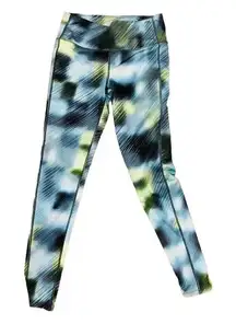 Athleta High Rise Alpine‎ Chaturanga Blue Yoga workout Ankle leggings size Small