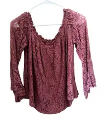 Hint of Mint Coral Lace Skirt