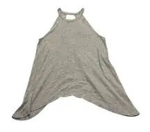 3/$15 AUDREY 3+1 grey tank with open back