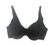 NEW SOMA Bra 32C Vanishing Back Full Coverage Black Intimates Comfy Casual NWOT