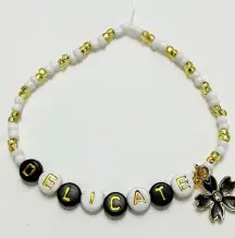 Taylor Swift Friendship Bracelet Eras Tour Delicate Reputation w/ Charm