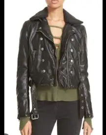 Free People Asheville Faux Leather Biker Jacket