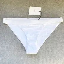 NWT ONIA Leila Bikini Bottom Solid White Large