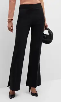 nwt SPANX the perfect double slit pant classic black work career stretch sexy L