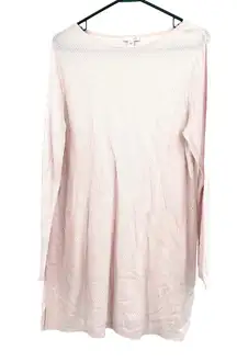 J. Jill size medium pink long sleeve tunic blouse‎ shirt top knit cotton blend
