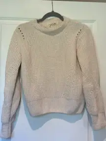Chunky Knit Cream Sweater 