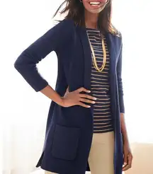 Talbots PATCH POCKET SWEATER BLAZER Size L