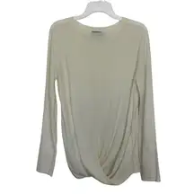 Mustard Seed Angora Blend Cream Sweater Size Medium Old Money Cozy Luxury