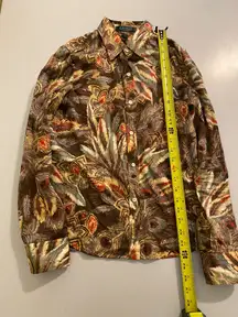 Ralph Lauren Womens Button Up Blouse, Size Petite M