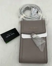 Kate Spade New York Warm Taupe Knott Pebble  Phone  Crossbody Bag