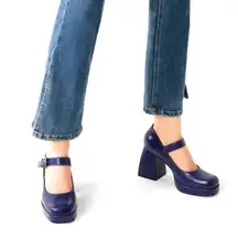 Dream Pairs Platform High Chunky Block Pumps Mary Jane Shoes Women’s 8.5