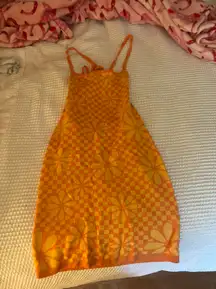 Orange Knit Dress