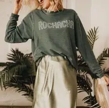 Rochacha Green Cord Pullover Sweatshirt Women’s Large