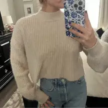 Stradivarius Cropped Mock-neck Sweater