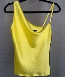 Supper cute yellow Silk tank top