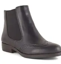 Black David Tate Tisa Leather Boots Size 9.5