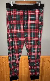 Little Sleepies Womens 2X  PJ Pants Red Green Tartan Plaid Bamboo