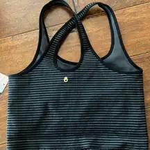 Athena stripe longline  Sports Bra