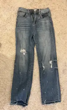 Distressed Mom Jeans