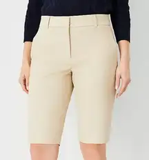 Ann Taylor  Kate Soft Khaki Curvy Boardwalk Bermuda Shorts Size 10